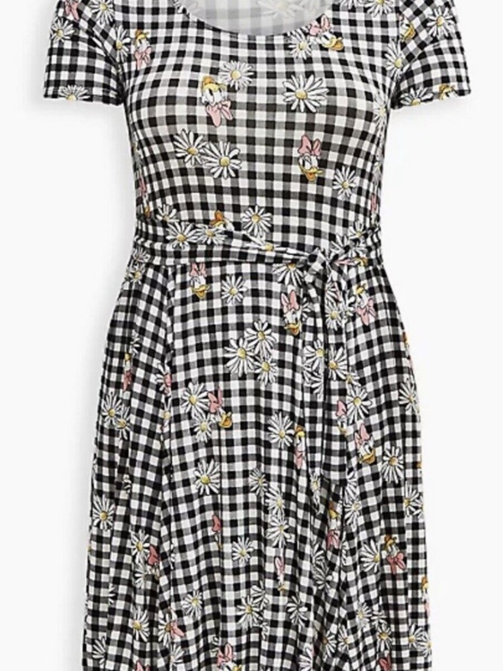 🌼 Fresh & Sweet! Torrid Disney Daisy Duck Gingham Skater Dress 🦆